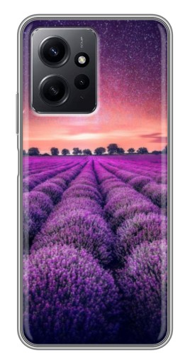 Чехол с картинкой "Лавандовое поле" для Xiaomi Redmi Note 12