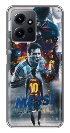 Силиконовый чехол с изображением "Легендарный Месси" для Xiaomi Redmi Note 12
