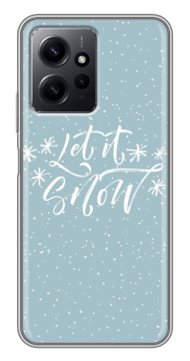 Чехол с принтом "Let it Snow" для Xiaomi Redmi Note 12