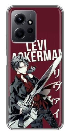 Силиконовый чехол с изображением "levi Ackerman" для Xiaomi Redmi Note 12