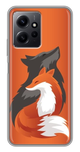 Чехол с картинкой "Лиса ART" для Xiaomi Redmi Note 12