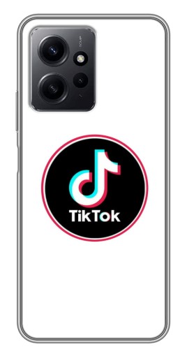 Силиконовый чехол с изображением "Лого Тик Ток" для Xiaomi Redmi Note 12