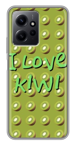 Чехол с принтом "Love Kiwi" для Xiaomi Redmi Note 12