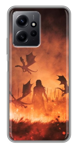 Чехол с картинкой "Мать драконов" для Xiaomi Redmi Note 12