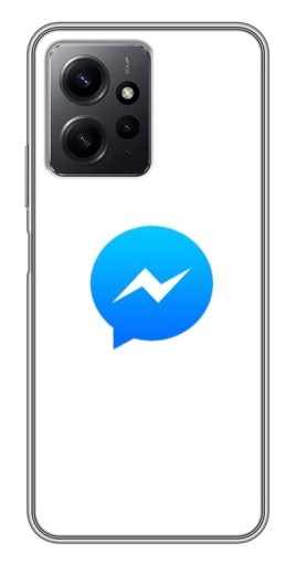 Чехол с картинкой "messenger logo" для Xiaomi Redmi Note 12