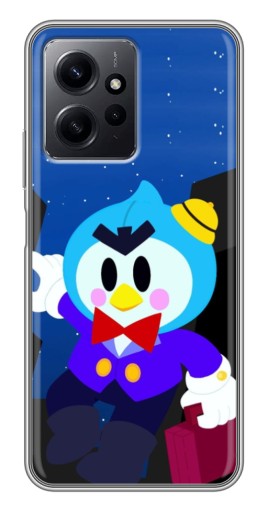 Силиконовый чехол с изображением "Мистер Пи с чемоданчиком" для Xiaomi Redmi Note 12