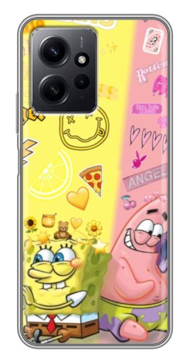 Чехол с печатью "Модный разговор" для Xiaomi Redmi Note 12