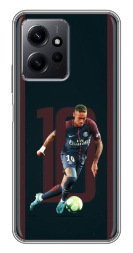 Силиконовый чехол с изображением "Неймар 10" для Xiaomi Redmi Note 12