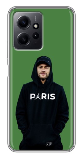 Силиконовый чехол с изображением "Неймар Paris" для Xiaomi Redmi Note 12