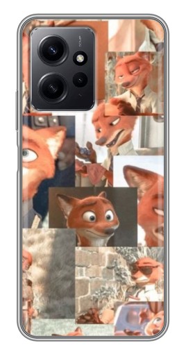 Силиконовый чехол с изображением "Ник Крутихвост" для Xiaomi Redmi Note 12