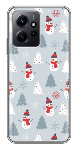 Чехол с принтом "Новогодний фон" для Xiaomi Redmi Note 12