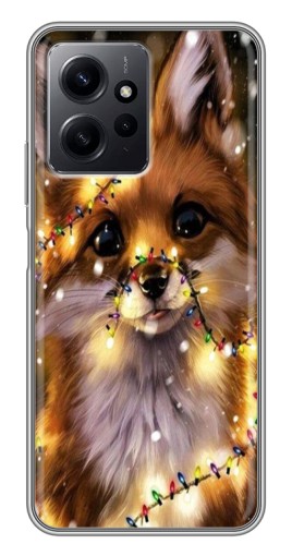 Чехол с принтом "Новогодний лесенок" для Xiaomi Redmi Note 12