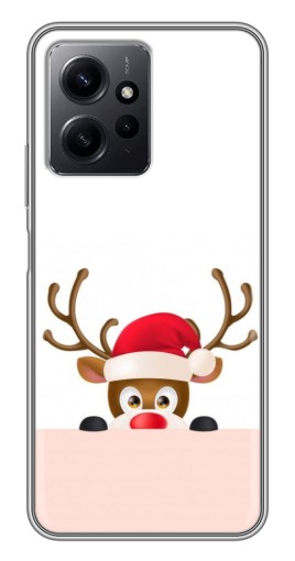 Чехол с печатью "Олень в шапке" для Xiaomi Redmi Note 12