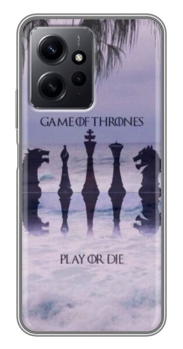 Чехол с принтом "Play or Die" для Xiaomi Redmi Note 12