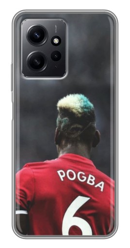 Силиконовый чехол с изображением "Pogba 6" для Xiaomi Redmi Note 12