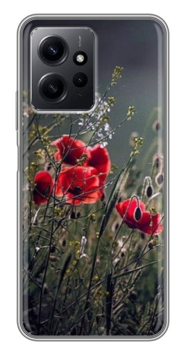 Силиконовый чехол с изображением "Поле цветов" для Xiaomi Redmi Note 12