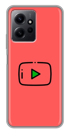 Чехол с принтом "Рисованная кнопка" для Xiaomi Redmi Note 12