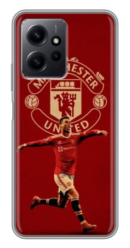 Силиконовый чехол с изображением "Ronaldo в МЮ" для Xiaomi Redmi Note 12