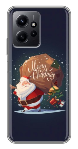 Чехол с принтом "Санта с подарками" для Xiaomi Redmi Note 12
