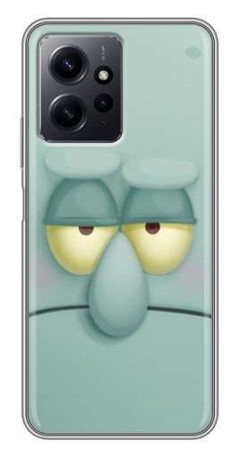 Чехол с печатью "Сквидвард" для Xiaomi Redmi Note 12