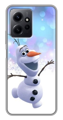 Чехол с печатью "Снеговик Олаф" для Xiaomi Redmi Note 12