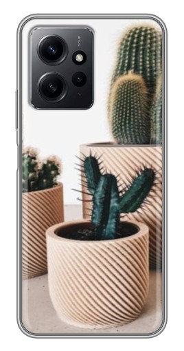 Чехол с принтом "стильные кактусы" для Xiaomi Redmi Note 12