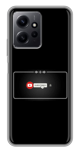 Чехол с картинкой "subscribed" для Xiaomi Redmi Note 12