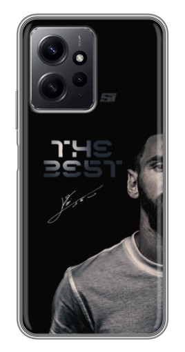 Силиконовый чехол с изображением "The Best Messi" для Xiaomi Redmi Note 12