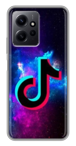 Чехол с печатью "ТикТок в космосе" для Xiaomi Redmi Note 12