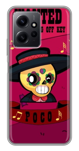 Чехол с картинкой "WANTED POCO" для Xiaomi Redmi Note 12