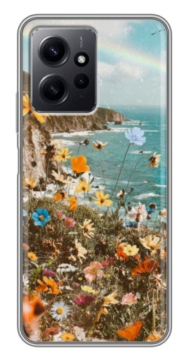 Чехол с печатью "Яркие полевые цветы" для Xiaomi Redmi Note 12