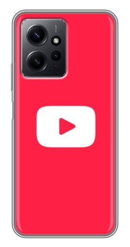 Чехол с картинкой "YouTube Кнопка" для Xiaomi Redmi Note 12