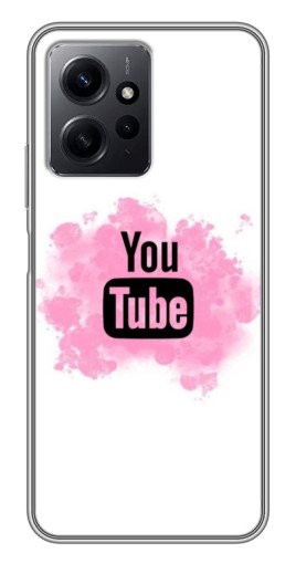 Чехол с картинкой "Ютуб в дыму" для Xiaomi Redmi Note 12