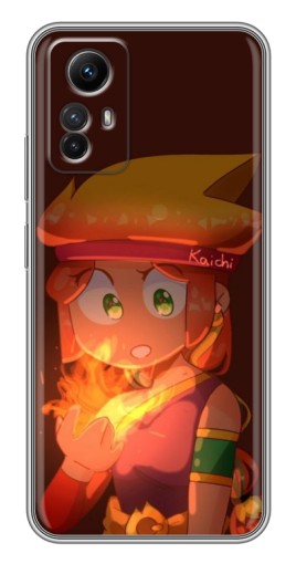 Чехол с картинкой "Amber с огнем" для Xiaomi Redmi Note 12s
