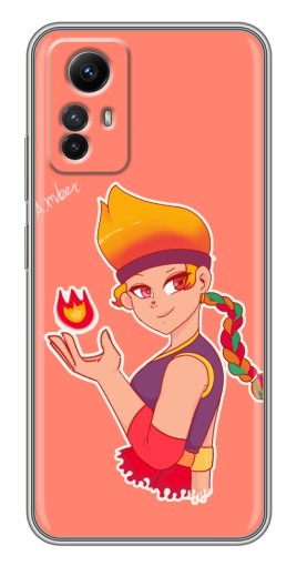 Чехол с печатью "Amber с огоньком" для Xiaomi Redmi Note 12s