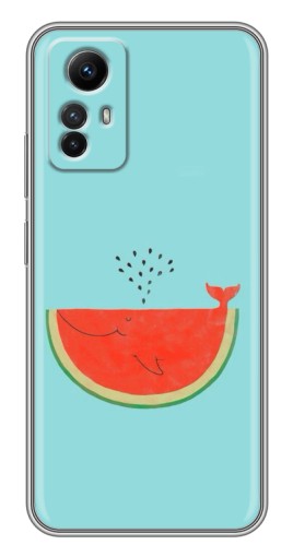 Чехол с картинкой "Арбуз кит" для Xiaomi Redmi Note 12s