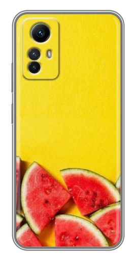 Чехол с картинкой "Арбузики на желтом" для Xiaomi Redmi Note 12s