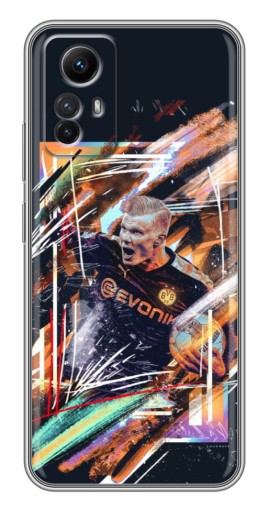 Чехол с картинкой "АРТ Haaland" для Xiaomi Redmi Note 12s
