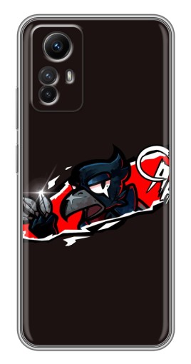 Силиконовый чехол с изображением "Ассасин Ворон" для Xiaomi Redmi Note 12s
