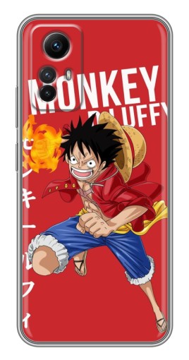 Силиконовый чехол с изображением "Атакующий D Luffy" для Xiaomi Redmi Note 12s