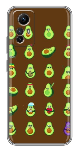Чехол с принтом "Авокадики" для Xiaomi Redmi Note 12s