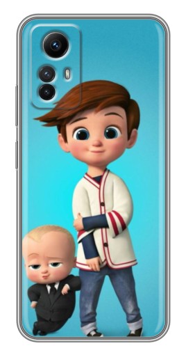 Силиконовый чехол с изображением "Boss and Boy" для Xiaomi Redmi Note 12s