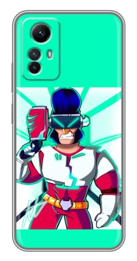 Силиконовый чехол с изображением "Булл в очках" для Xiaomi Redmi Note 12s