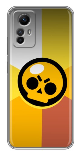 Чехол с принтом "Череп Бравл Старс" для Xiaomi Redmi Note 12s