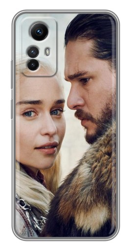 Чехол с картинкой "Дейнерис и Сноу" для Xiaomi Redmi Note 12s