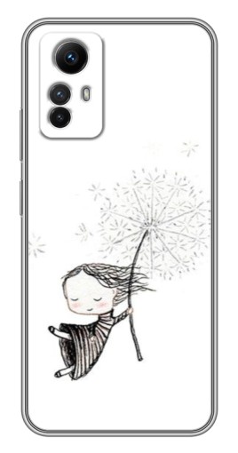 Чехол с принтом "Девочка с одуванчиком" для Xiaomi Redmi Note 12s