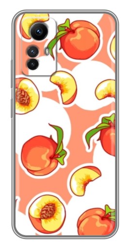 Чехол с картинкой "Дольки персиков" для Xiaomi Redmi Note 12s