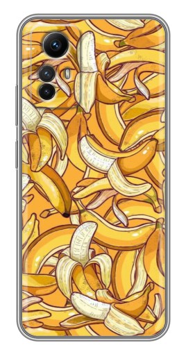 Силиконовый чехол с изображением "Фон бананов" для Xiaomi Redmi Note 12s