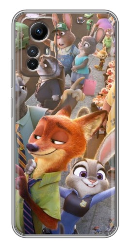 Чехол с картинкой "Герои Зверополис" для Xiaomi Redmi Note 12s
