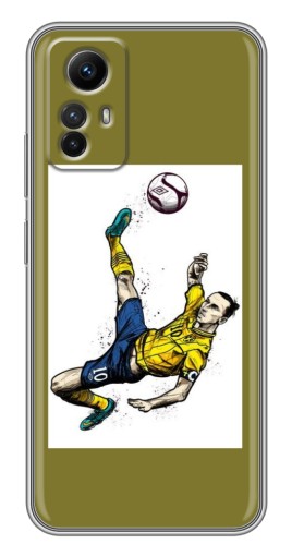 Силиконовый чехол с изображением "Гол Ибрагимовича" для Xiaomi Redmi Note 12s